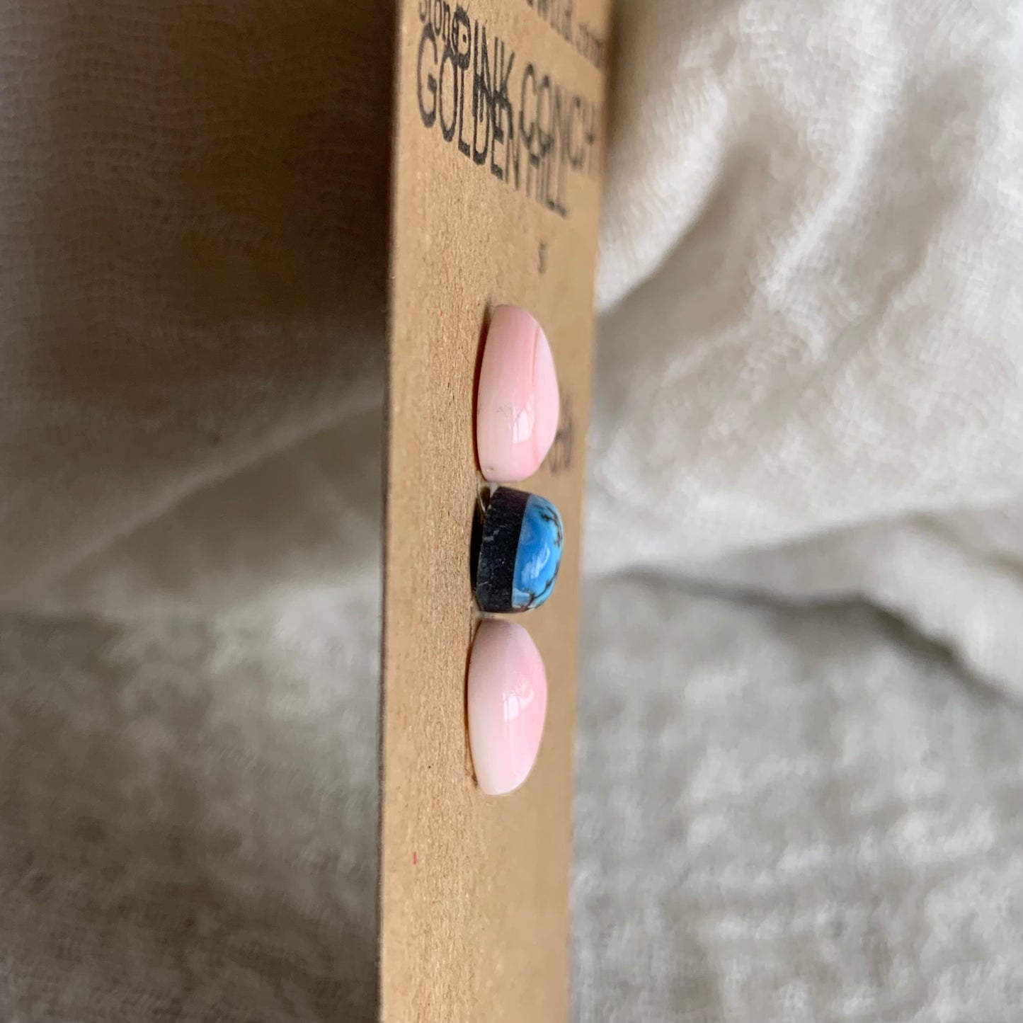 Pink Conch/Golden Hill Cabochon - PG16