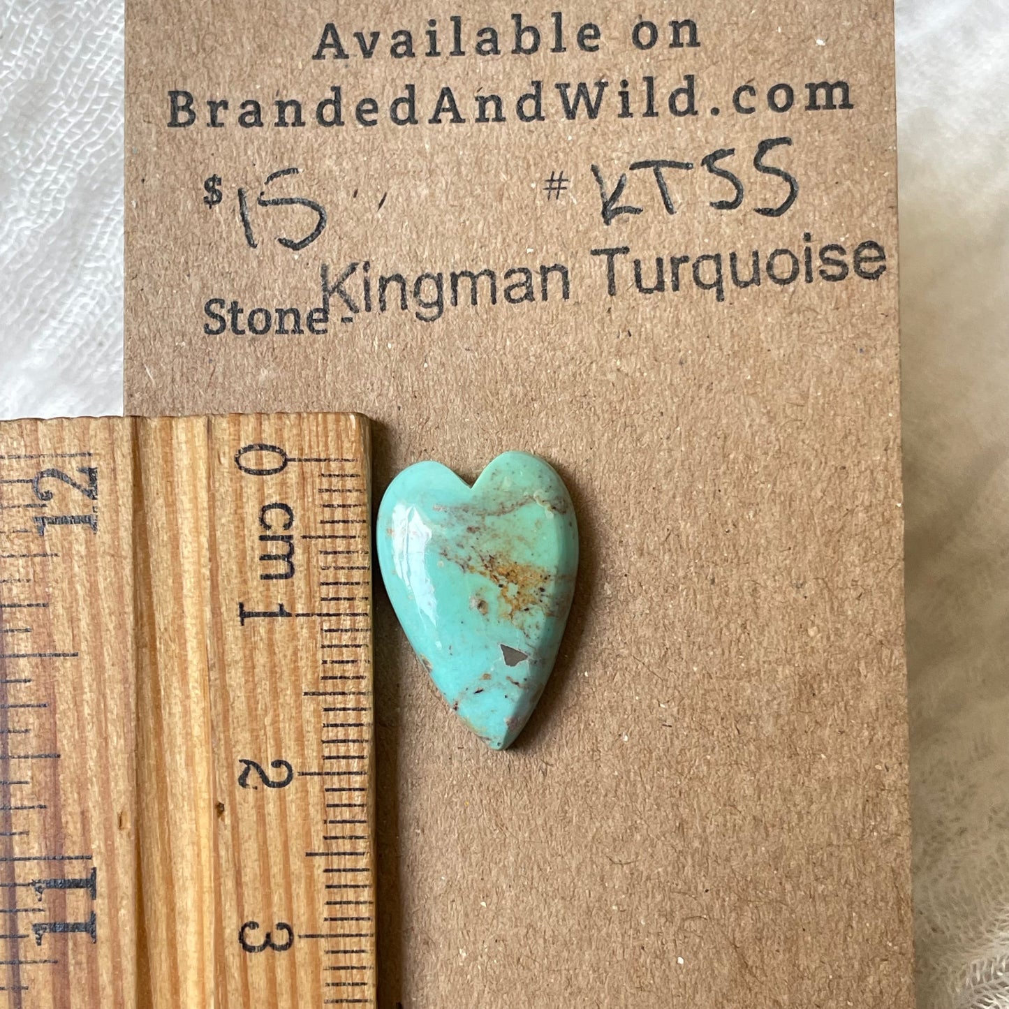 Kingman Turquoise Cabochon - KT55 535F2BA1-A3BA-46CF-844D-C364A5226F7D Brandedandwild.com