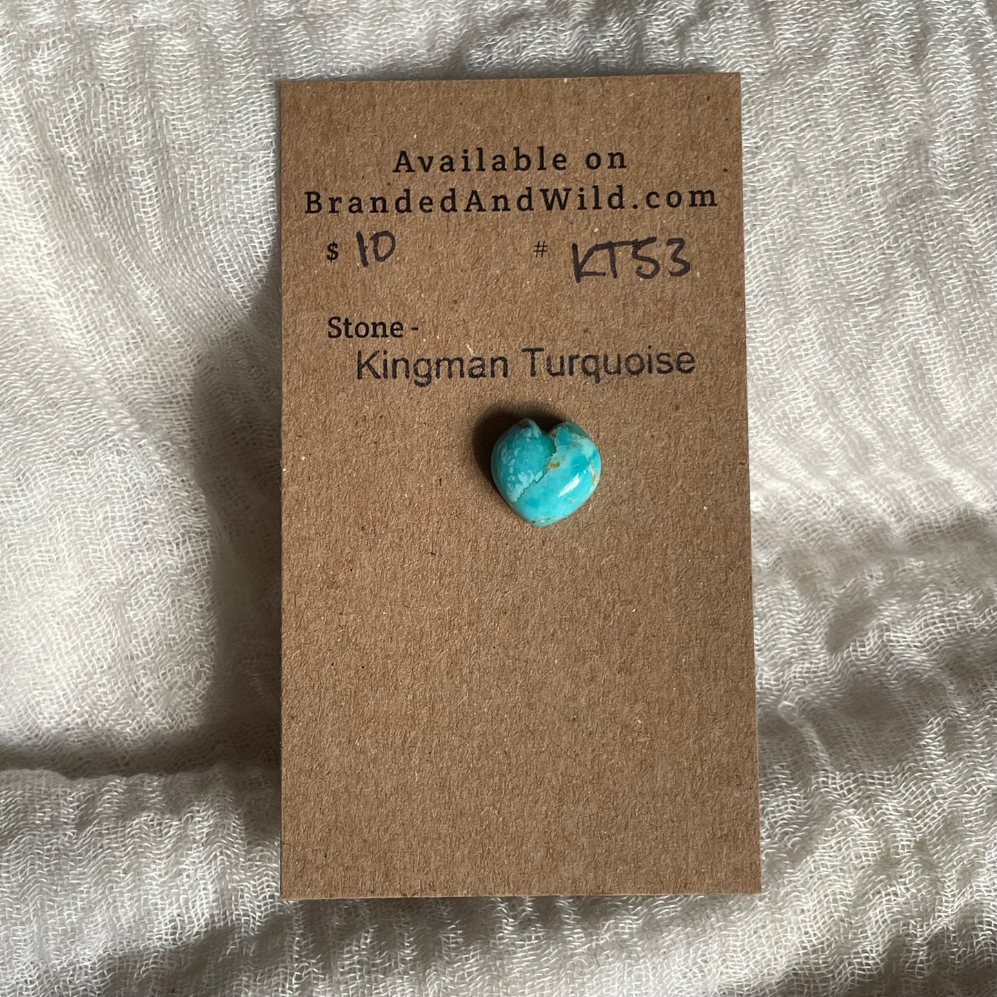 Kingman Turquoise Cabochon - KT53 536B920F-5E92-424E-A8C9-D5AB3518D748 Brandedandwild.com