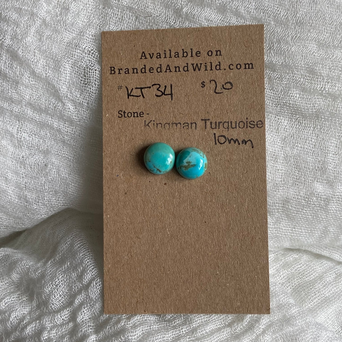 Kingman Turquoise Cabochon - KT04 538BF3D8-63C7-4F97-94E2-125F176772B0 Brandedandwild.com