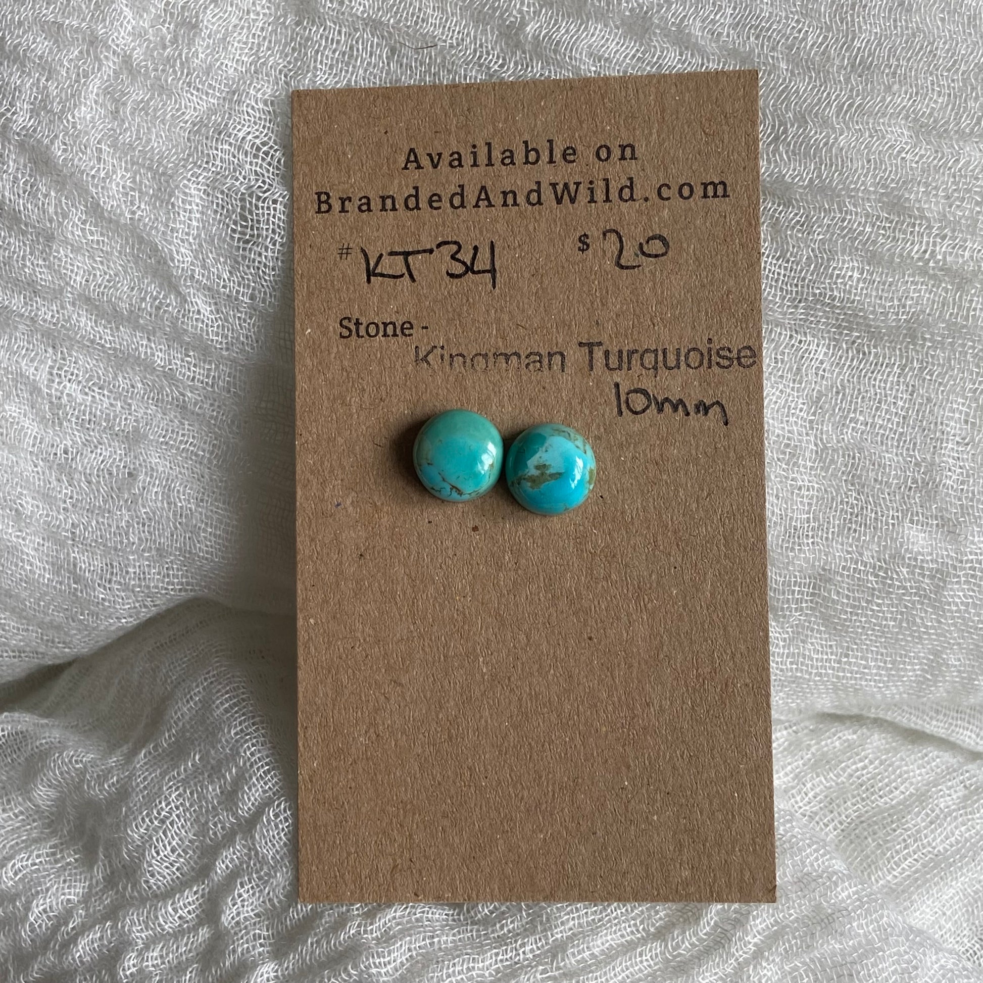 Kingman Turquoise Cabochon - KT04 538BF3D8-63C7-4F97-94E2-125F176772B0 Brandedandwild.com