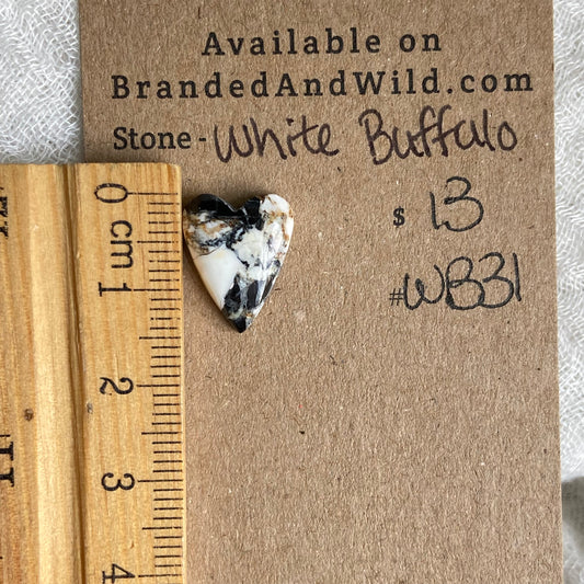 White Buffalo Cabochon - WB31