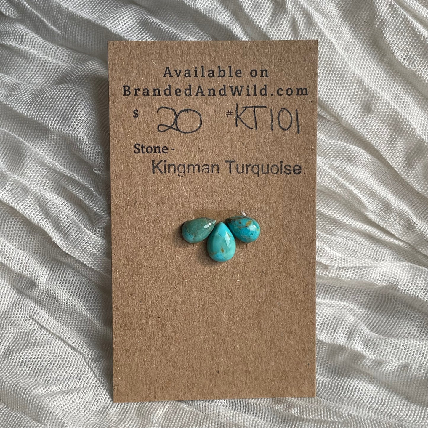 Kingman Turquoise Cabochon - KT101 53B47080-C73D-4CF3-8708-F42229539799 Brandedandwild.com