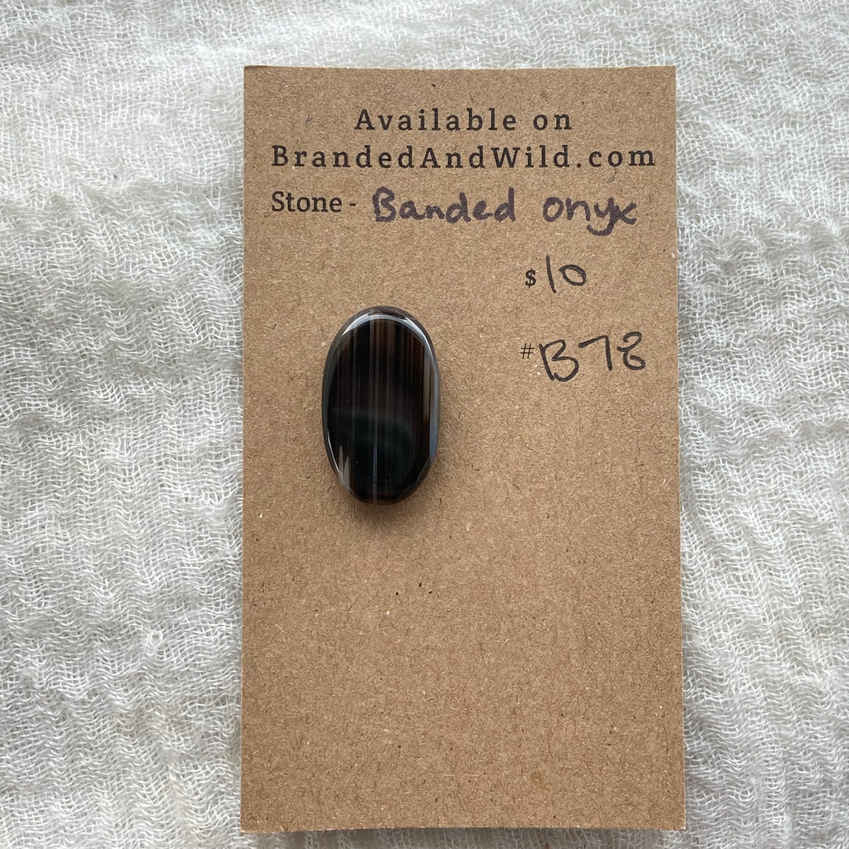 Banded Onyx - Cabochon - B78