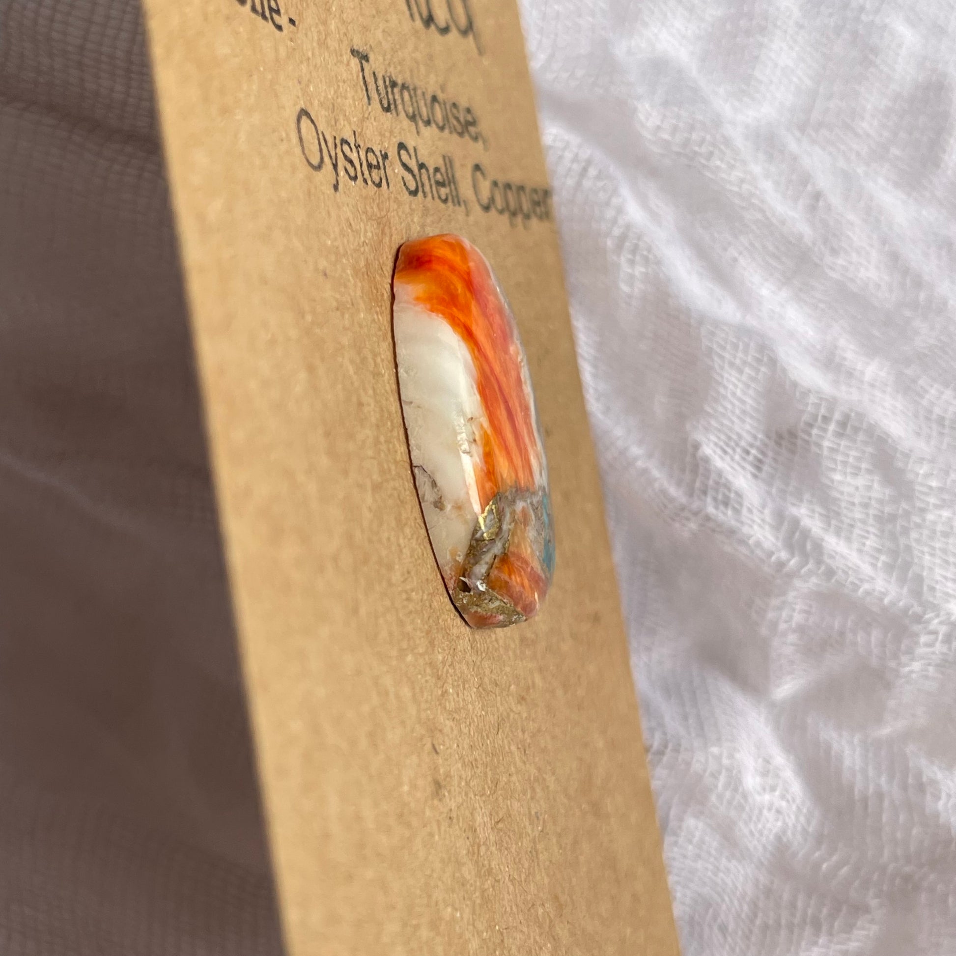 Turquoise, Oyster Shell, Copper Cabochon - TOC01 53DAAA72-3462-4FAF-BDFE-C7F50E715901 Brandedandwild.com