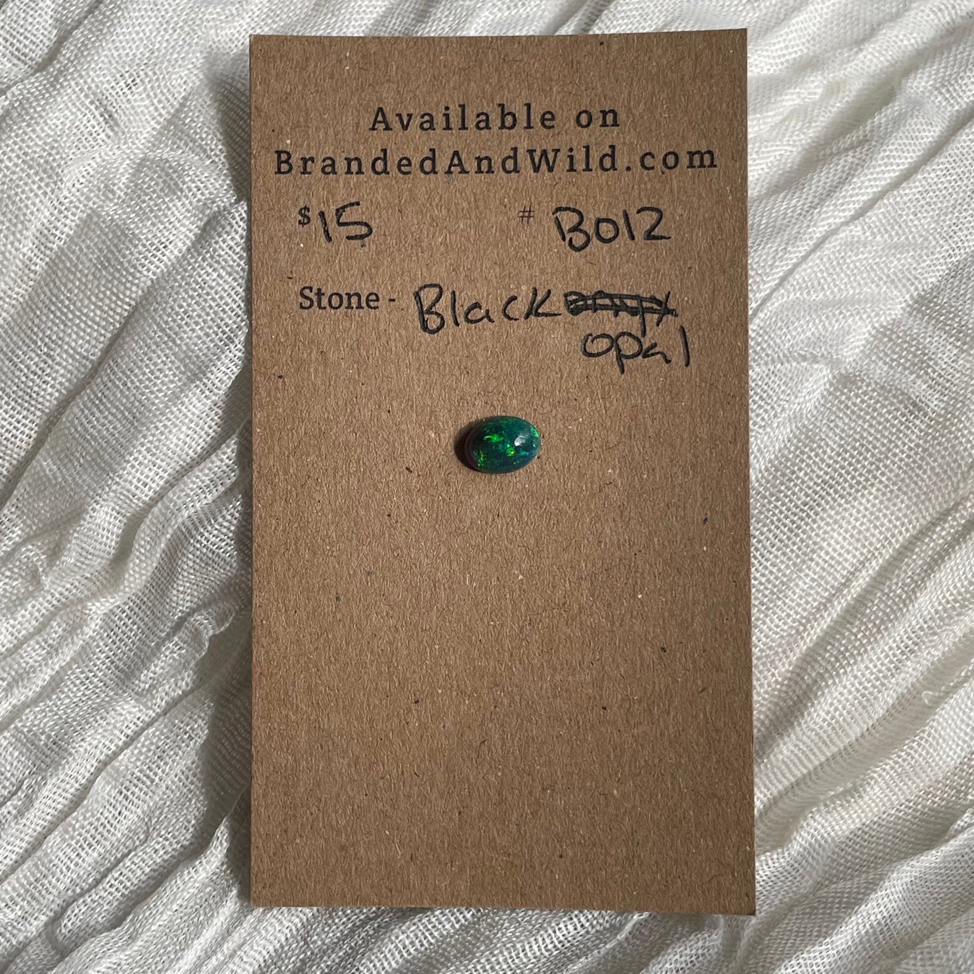 Black Opal - Cabochon - B012 5418E8AD-5419-46A7-9C8D-37DFE81C53B8 Brandedandwild.com