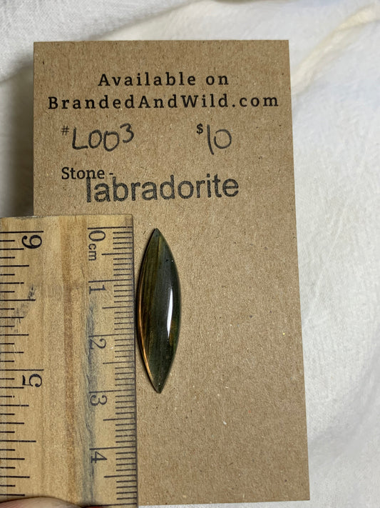 Labradorite Cabochon - L003 544F2EA5-A4D8-48FF-9D63-82F0879835DC Brandedandwild.com