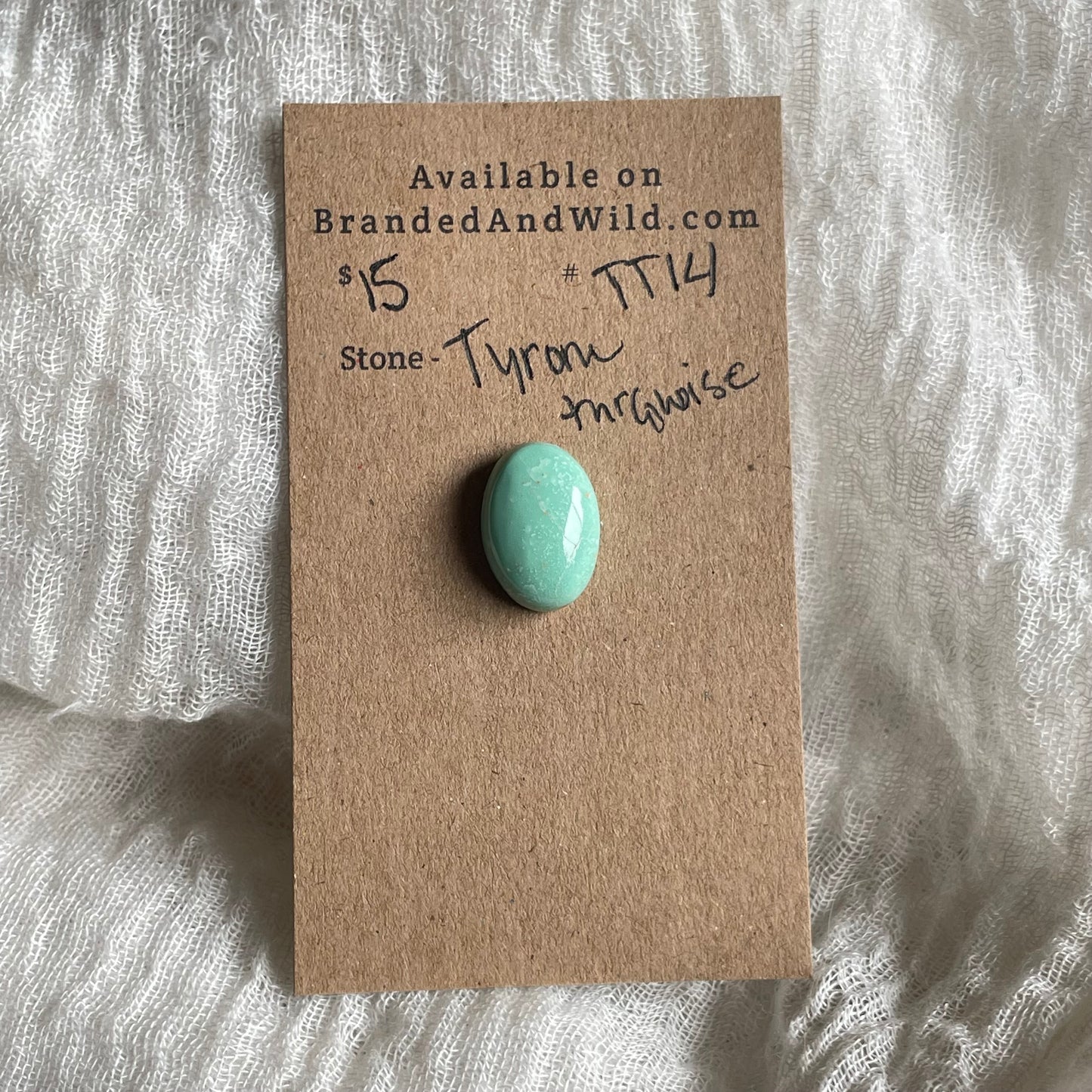 Tyrone Turquoise Cabochon - TT14 5497D0BE-BEB3-4ABB-9428-CD25A2EC0580 Brandedandwild.com