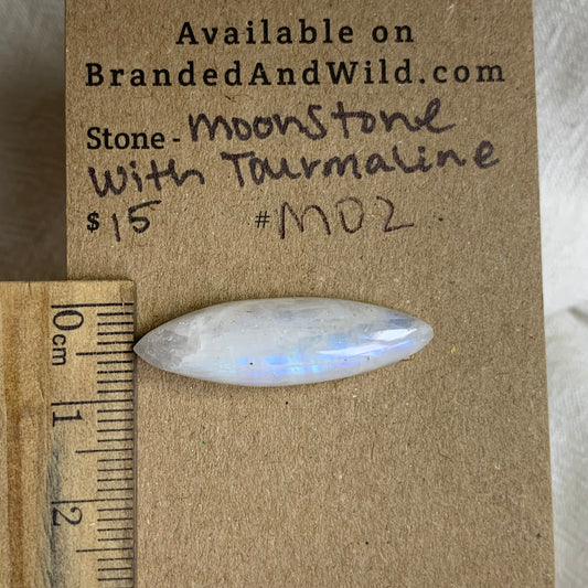 Moonstone Cabochon - MS02 54A4CD8B-DDA2-4155-A338-767E505A7DA9 Brandedandwild.com