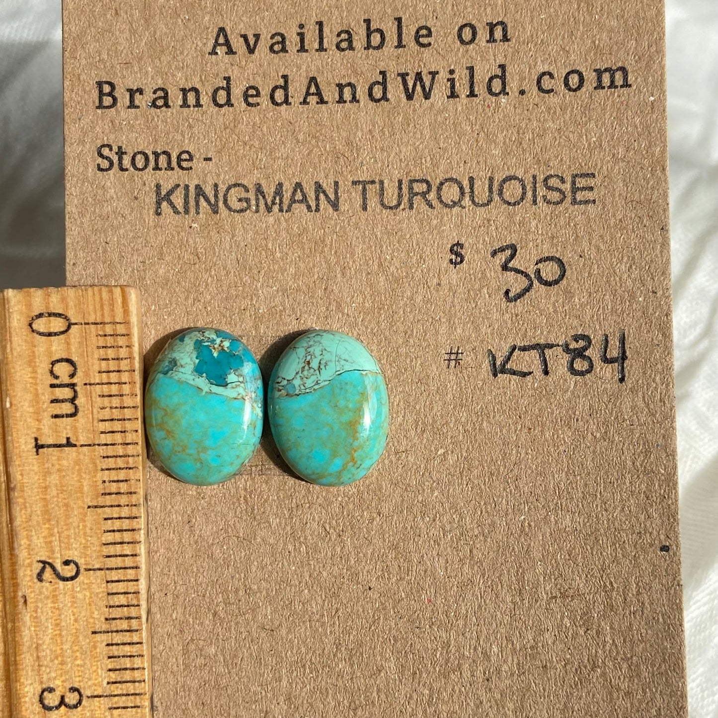Kingman Turquoise Cabochon - KT84 54A97208-4047-460B-AFDB-13229F5F4776 Brandedandwild.com