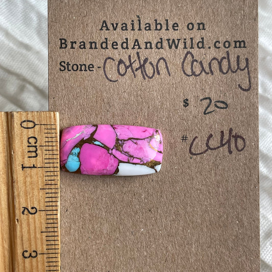 Cotton Candy Cabochon - CC40 54B23FF9-C8CA-425D-A9EE-FCF09F12F0F9 Brandedandwild.com