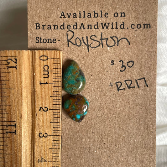 Royston Ribbon Turquoise Cabochon RR17 54E6E069-3F8E-45F8-8C1B-0BB628FAEAAA Brandedandwild.com