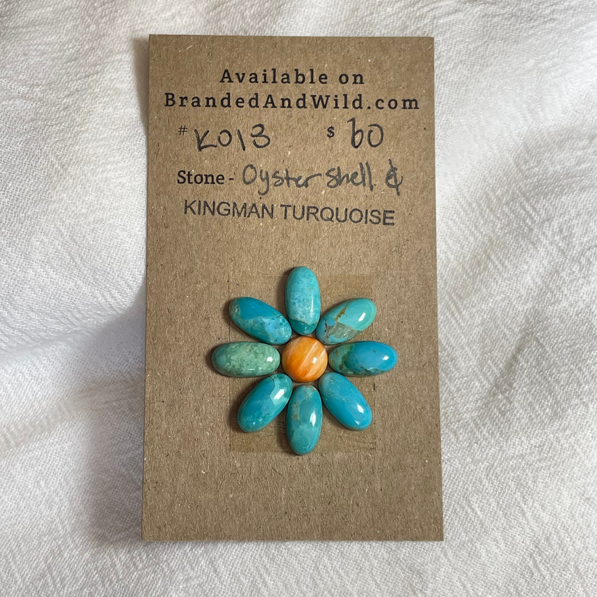 Kingman Turquoise / Oyster Shell Cabochon - KO18