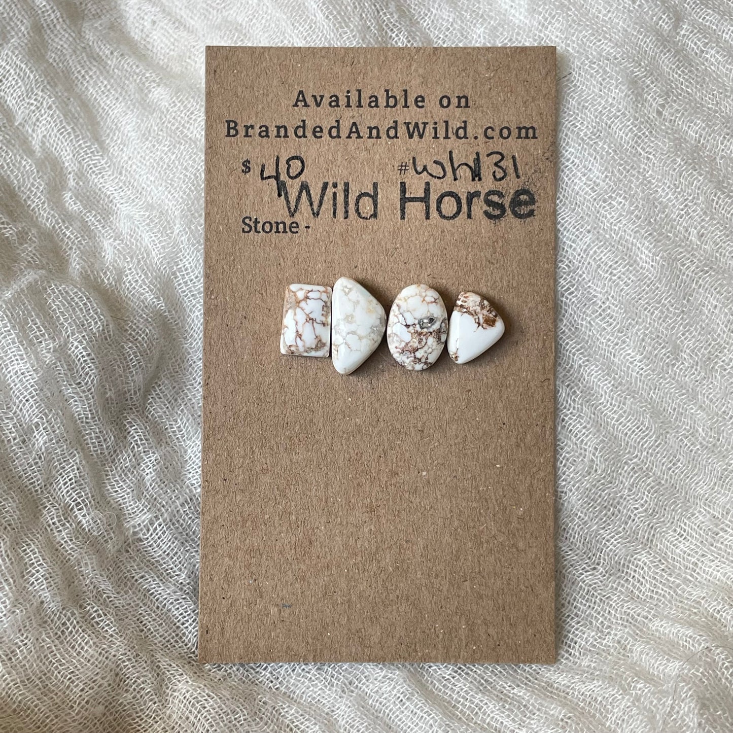 Wild Horse Cabochon - WH131 54F023B0-3083-49F4-BD62-E0BAA5C31802 Brandedandwild.com
