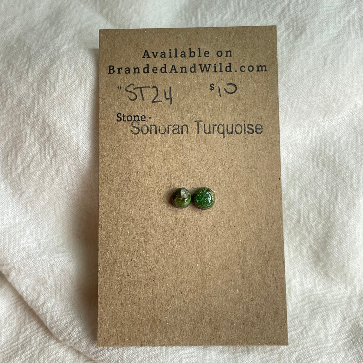 Sonoran Turquoise Cabochon - ST24 550411FD-DC83-4F5F-A343-B3D76850E5B7 Brandedandwild.com