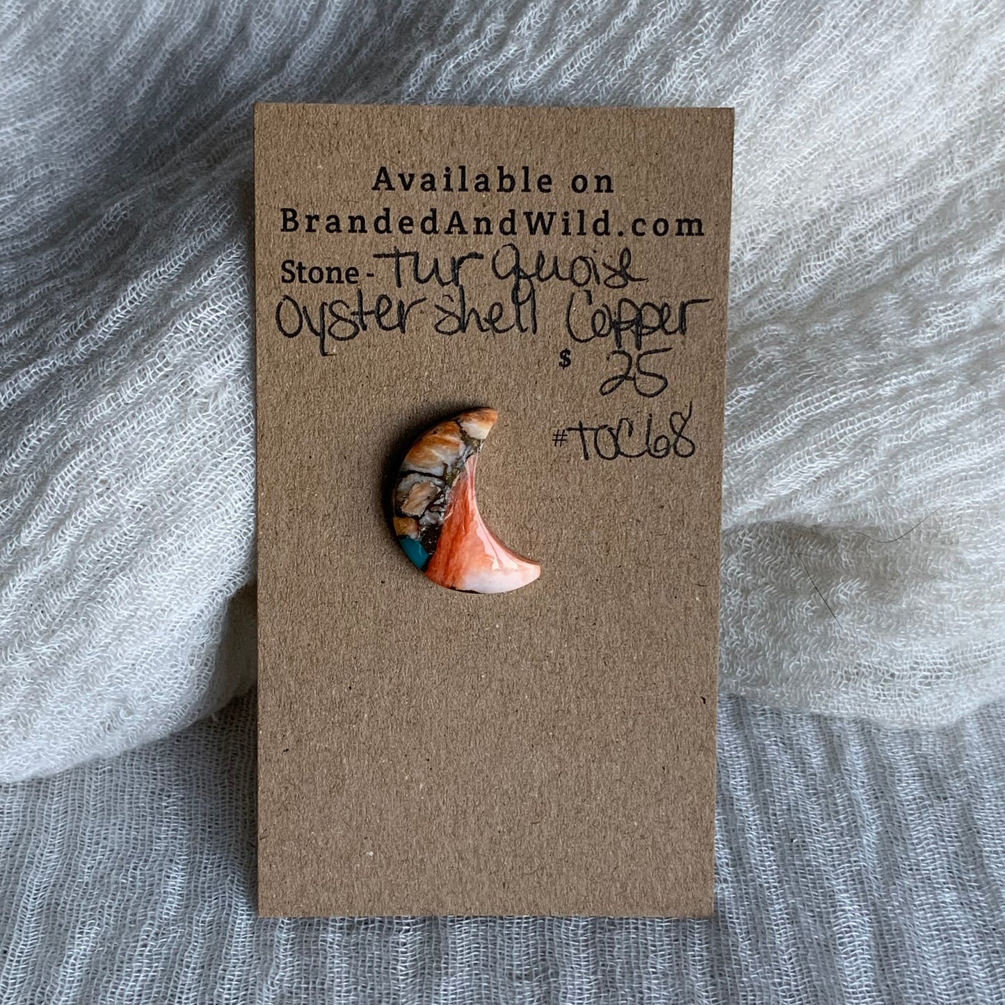 Turquoise, Oystershell, Copper Cabochon - TOC68