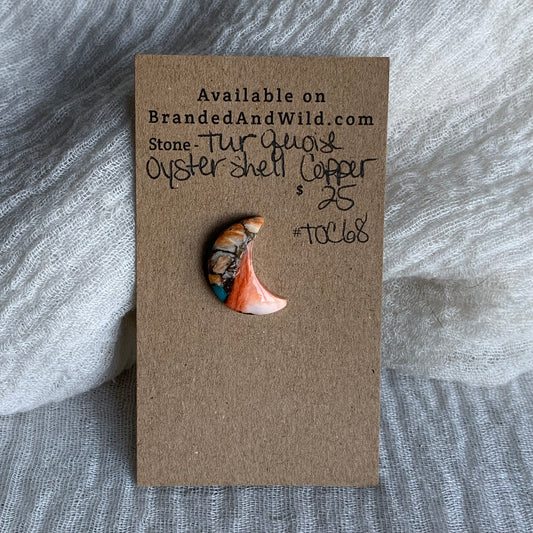 Turquoise, Oystershell, Copper Cabochon - TOC68