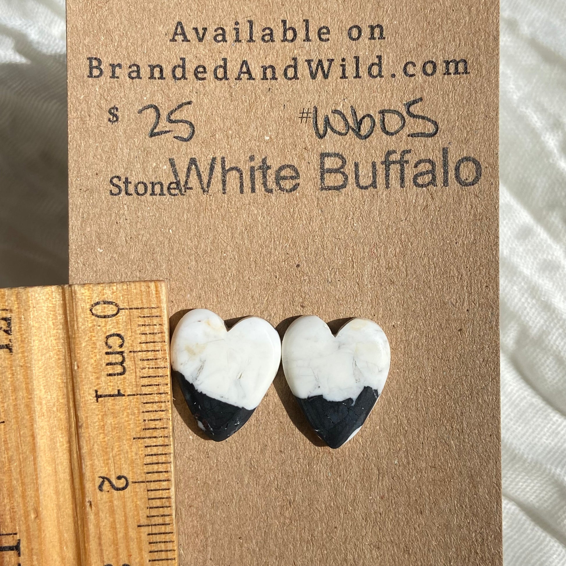 White Buffalo Cabochon - WB05 5551DCC9-07E2-4322-9E74-F83618432486 Brandedandwild.com