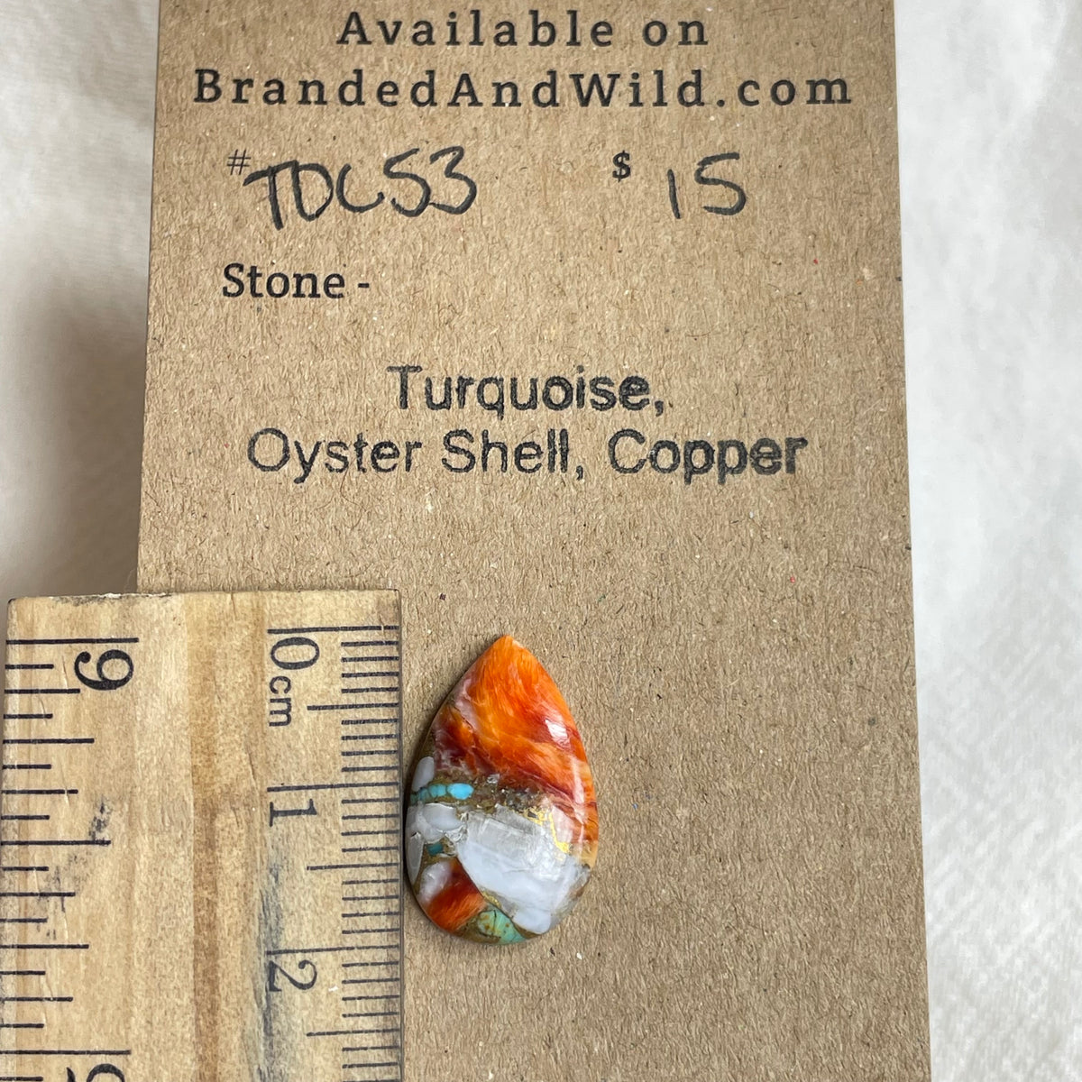 Turquoise, Oyster Shell, Copper Cabochon - TOC53