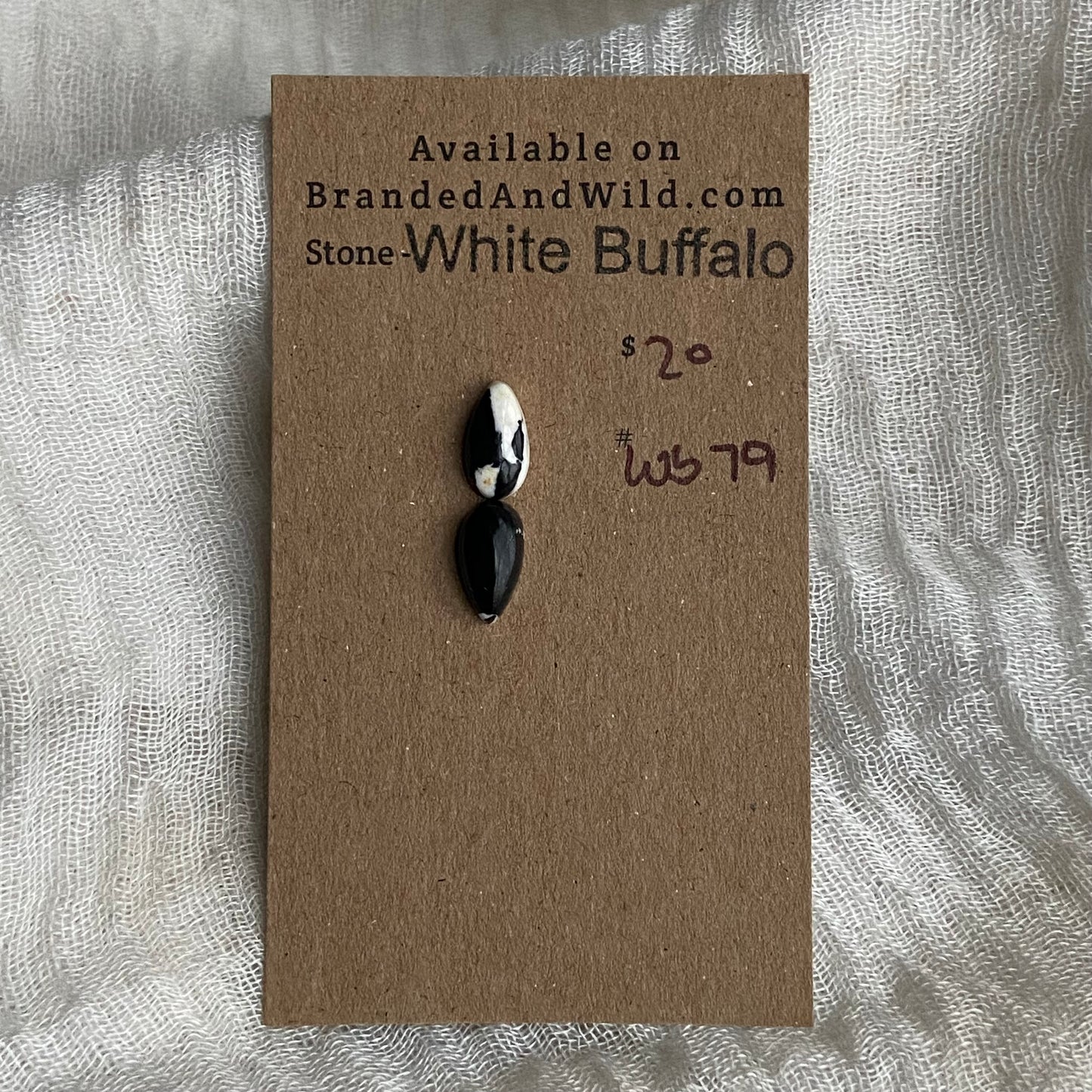 White Buffalo Cabochon - WB79