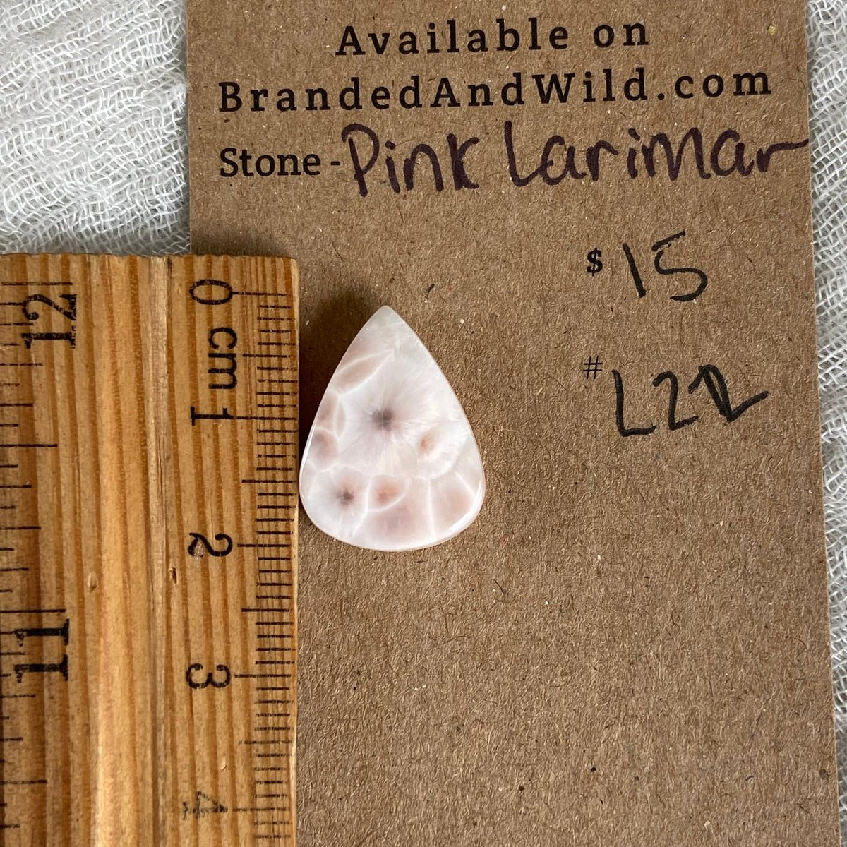 Pink Larimar Cabochon - PL22
