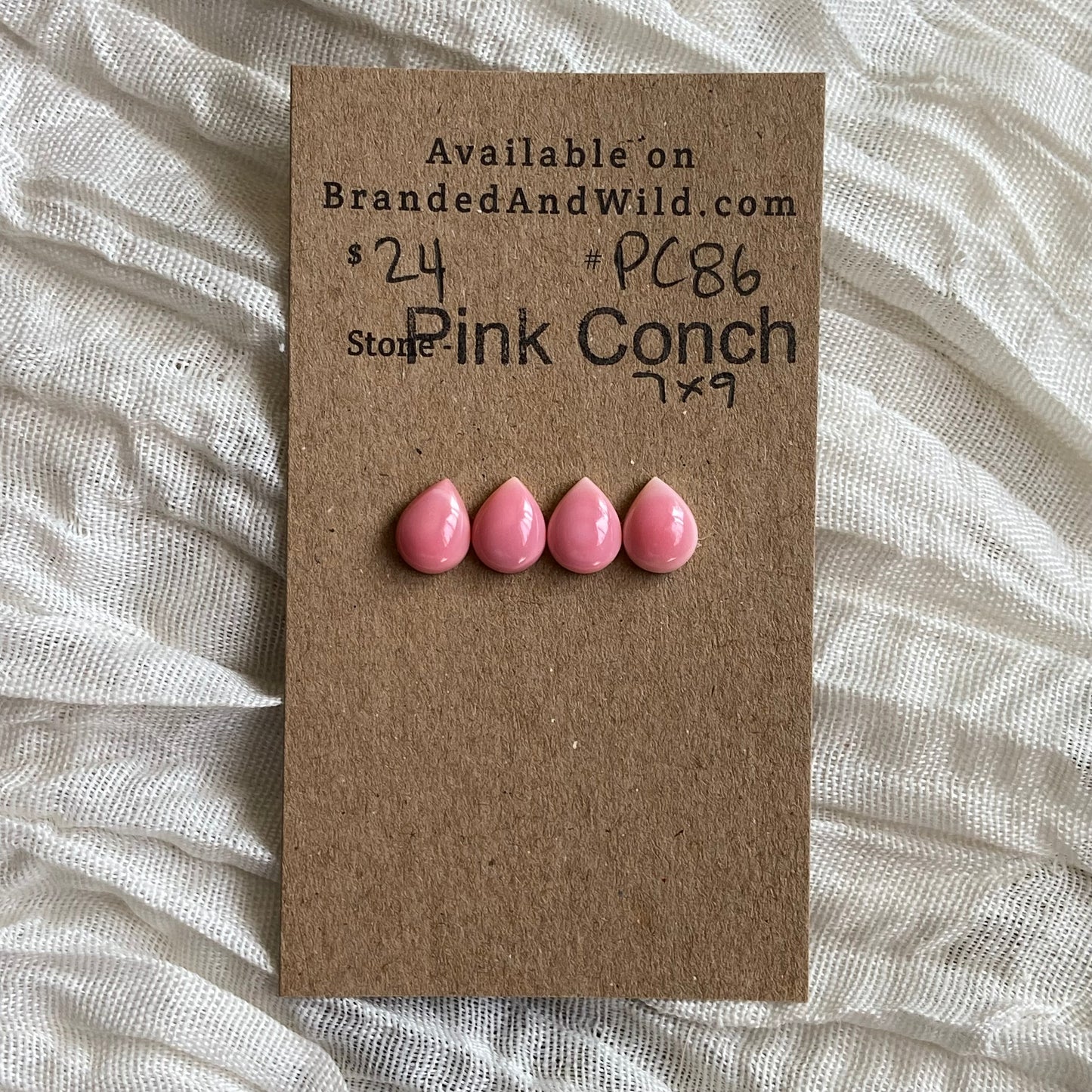 Pink Conch Cabochon - PC86