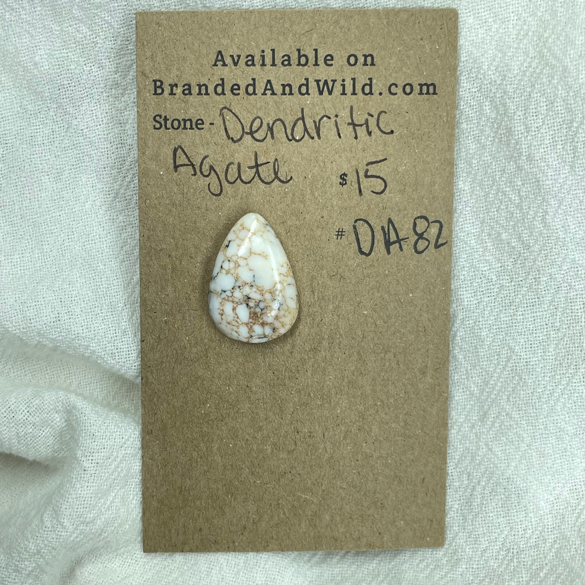 Dendritic Agate Cabochon - DA82 55B8678C-7825-4A20-9AF7-4ADF37A90B2E Brandedandwild.com