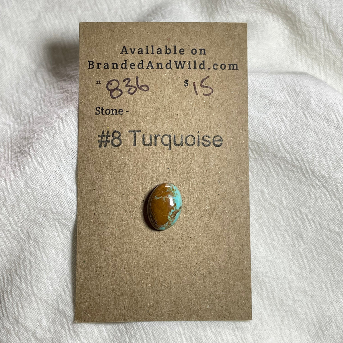 #8 Turquoise Cabochon - #836