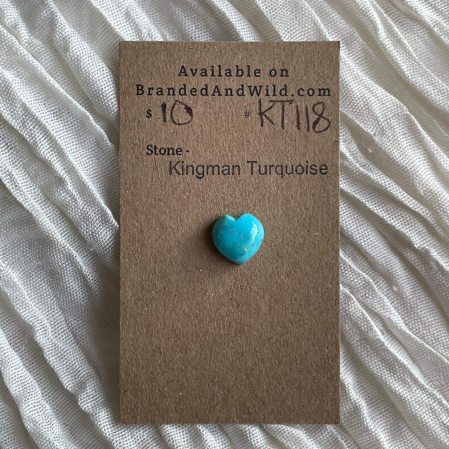 Kingman Turquoise Cabochon - KT118 55F221DF-50F5-4CCF-8096-07D2FEF60F0A Brandedandwild.com