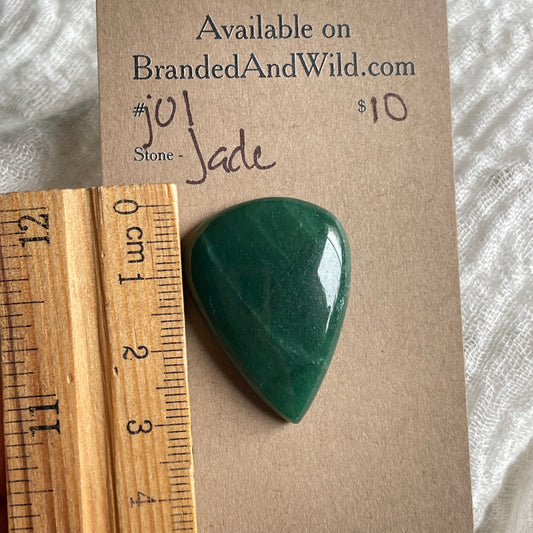 Jade Cabochon - J01 56065687-24CA-47A9-B5A3-AFEFC10A0149 Brandedandwild.com