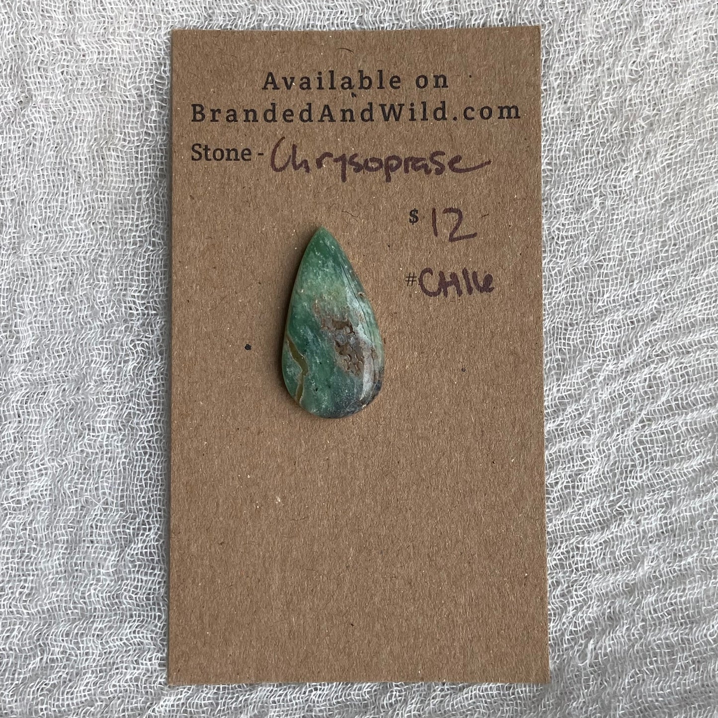 Chrysoprase Cabochon - Ch16