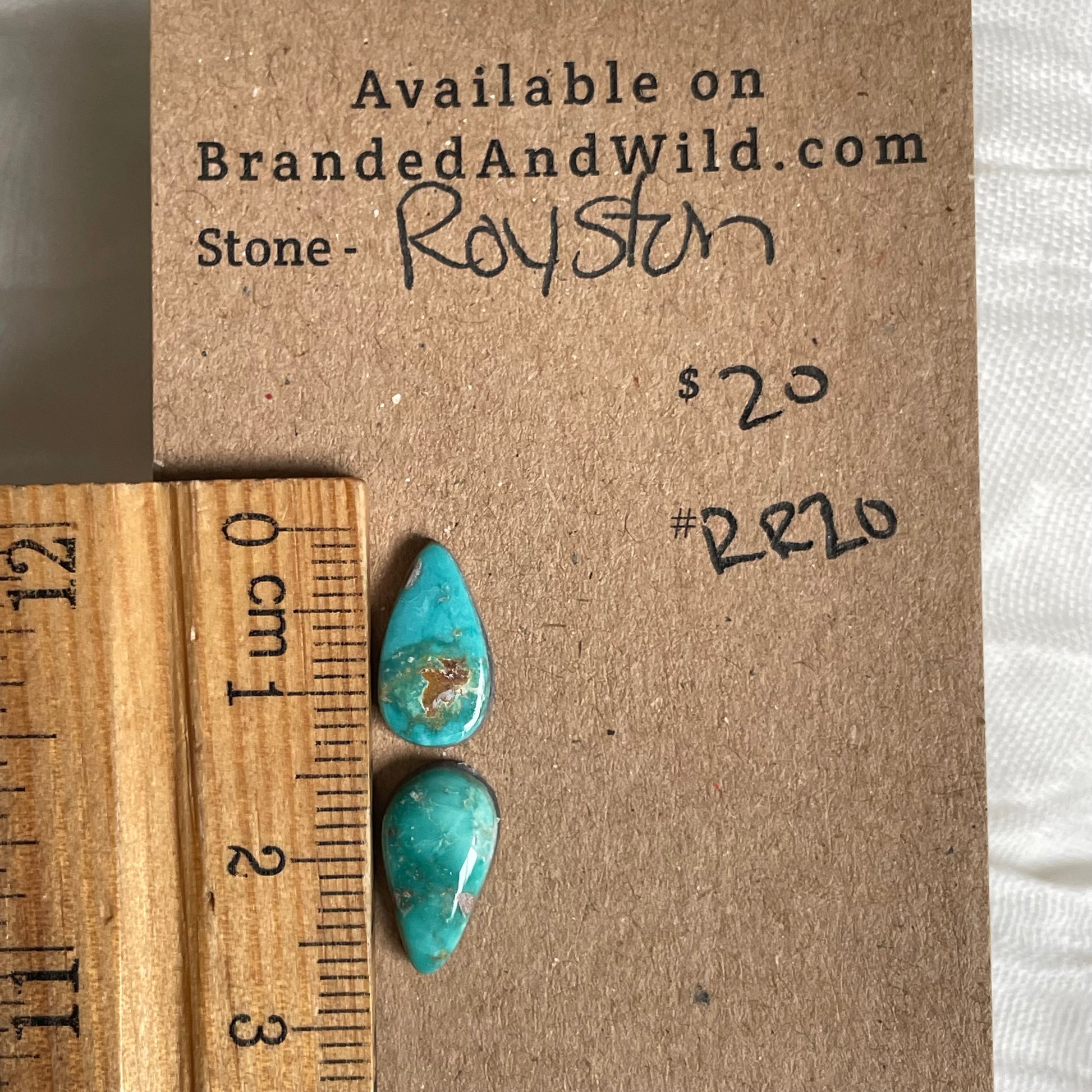 Royston Ribbon Turquoise Cabochon RR20 5651B98E-6F62-49DF-912D-C2BBC66F07C0 Brandedandwild.com