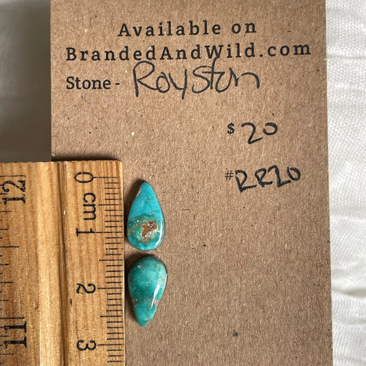 Royston Ribbon Turquoise Cabochon RR20 5651B98E-6F62-49DF-912D-C2BBC66F07C0 Brandedandwild.com