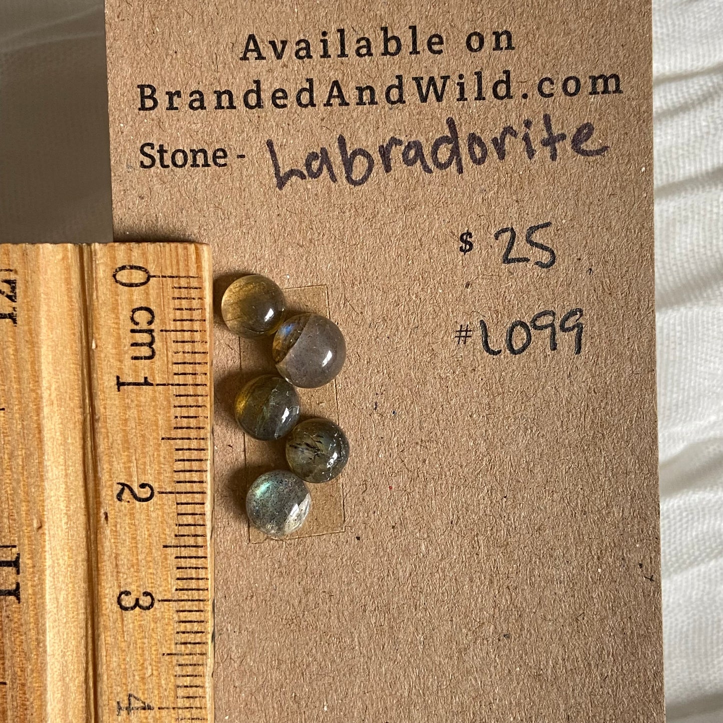 Labradorite Cabochon - L099 569C0B10-DBE1-40F2-9ADC-DAD7F4C26297 Brandedandwild.com