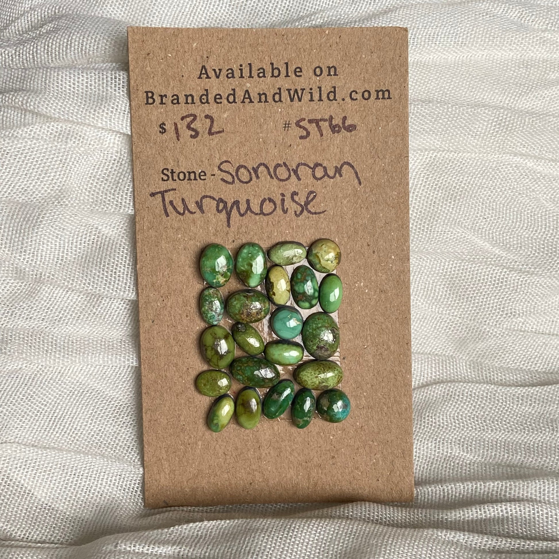 Sonoran Turquoise Cabochon - ST66 56BBB953-07AD-4A3D-A29F-B8C640172229 Brandedandwild.com