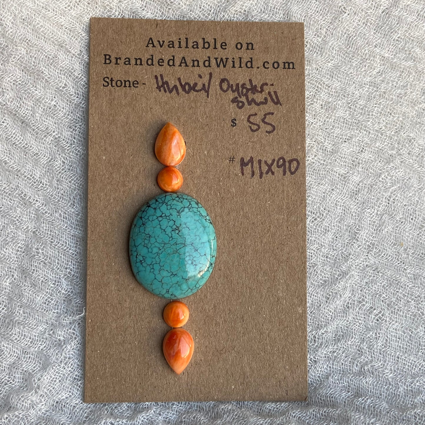 Oyster Shell / Hubei Cabochon - Mix90