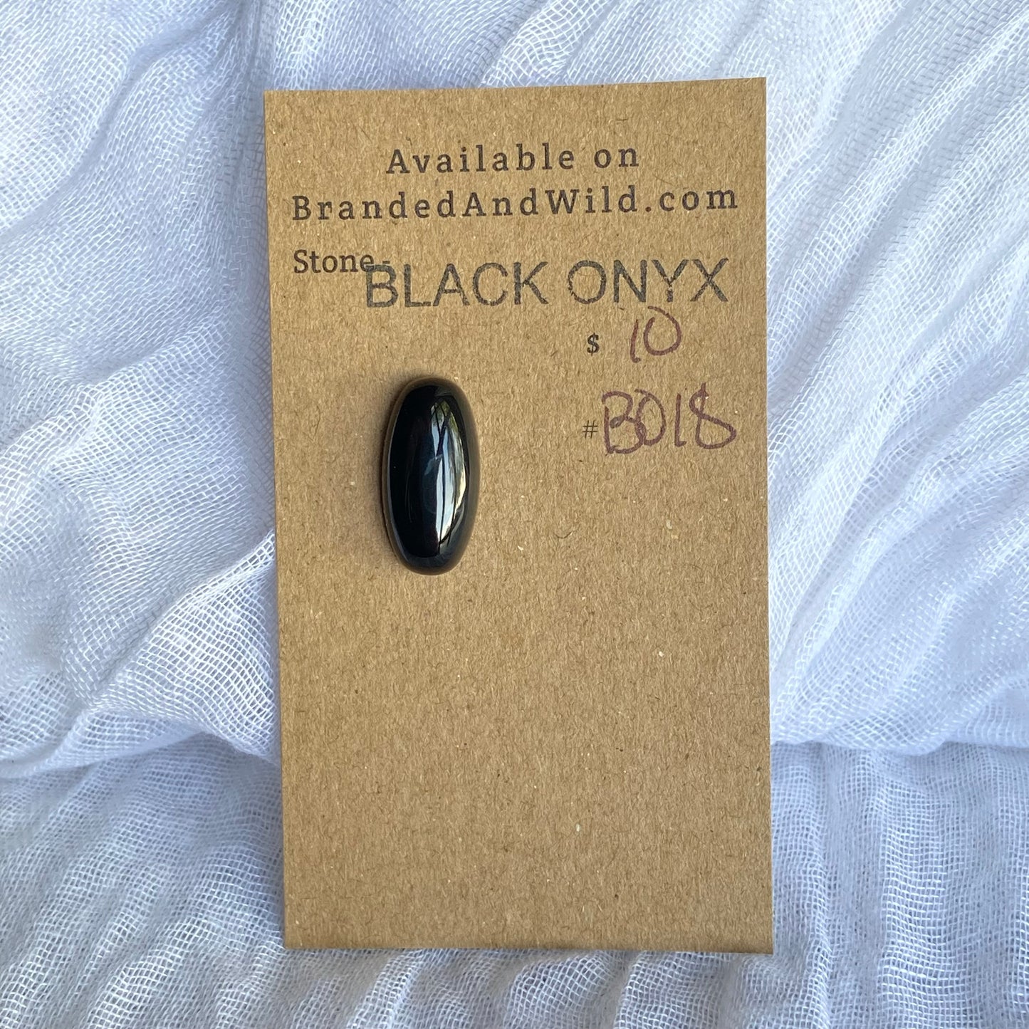 Black Onyx - Cabochon - BO18