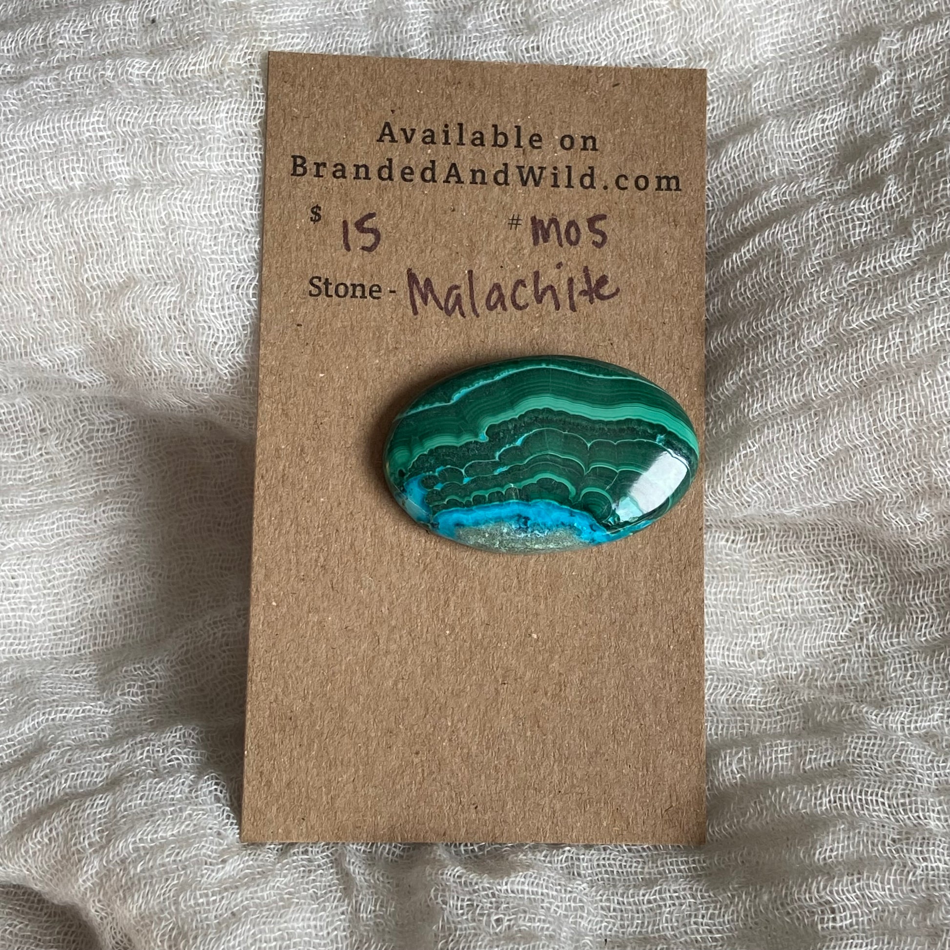 Malachite Cabochon - M05 56D34F10-ED07-4A2A-85C7-9EF8609D0CEB Brandedandwild.com