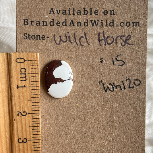 Wild Horse Cabochon - WH120 56EBE1F0-846E-411A-A4D9-DA8A6BEC92B3 Brandedandwild.com