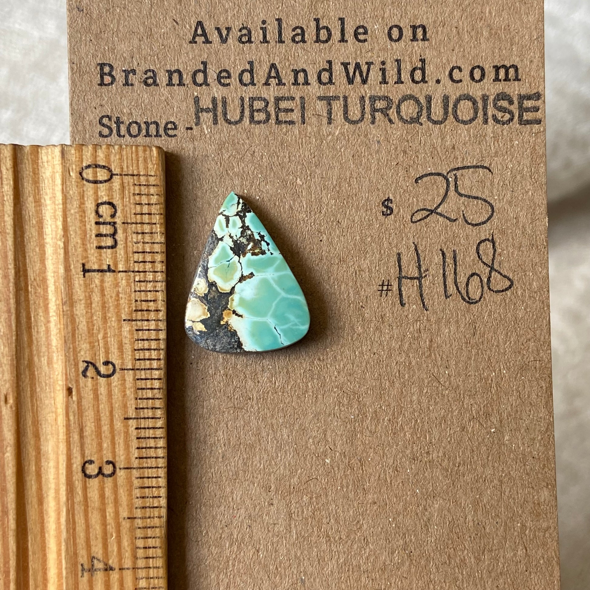 Hubei Turquoise Cabochon - H168 56EF8AF7-02FC-4C3E-8F6D-FF99C8E70F38 Brandedandwild.com