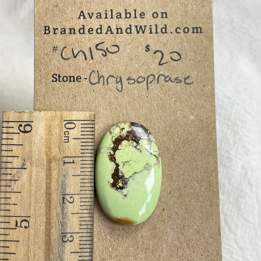 Chrysoprase Cabochon - CH150 571A9E8B-52FC-4DD7-AB0F-3EA580EB48DC Brandedandwild.com
