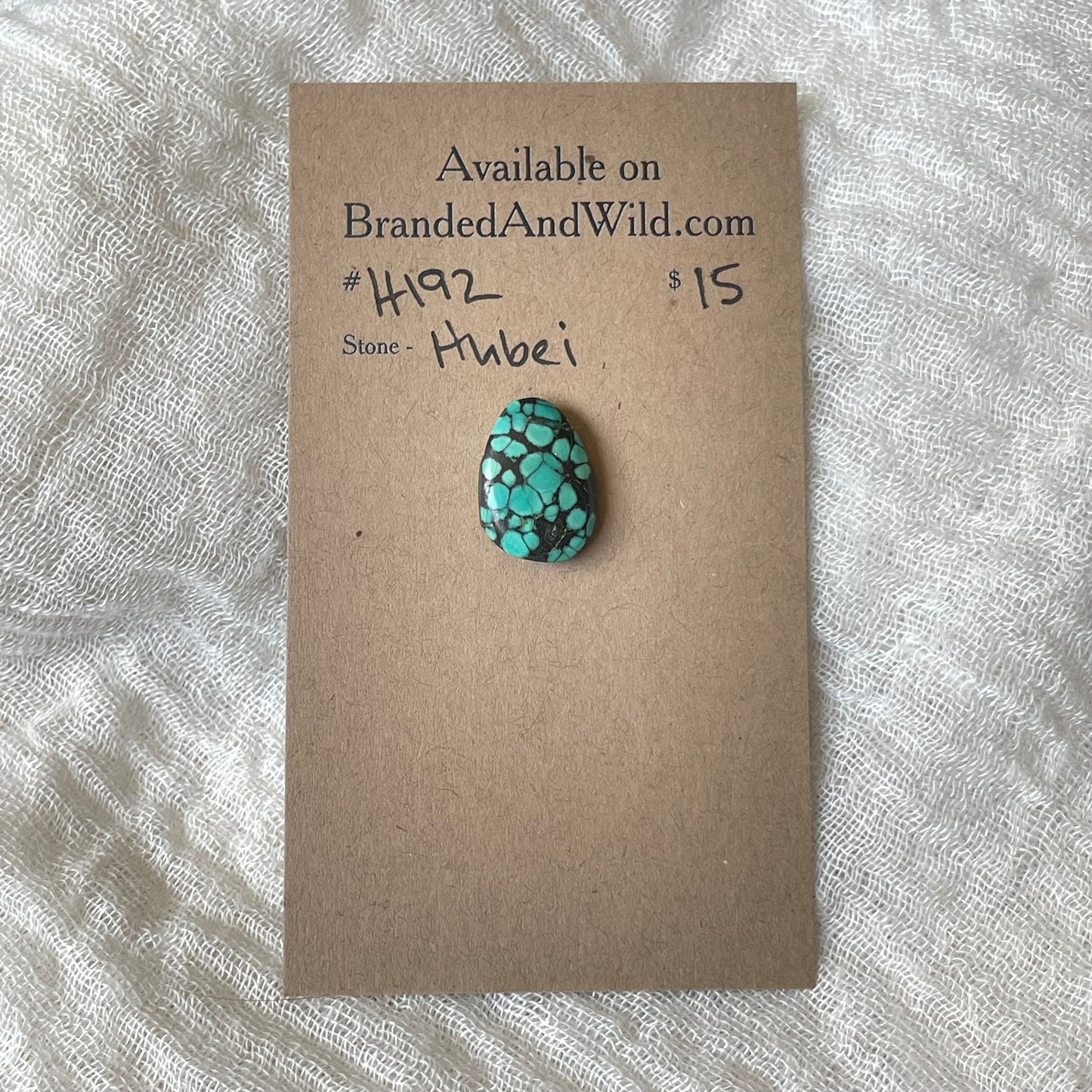 Hubei Turquoise Cabochon - H192 572AAC27-F2CC-4C88-8ADF-B5405D7959A1 Brandedandwild.com
