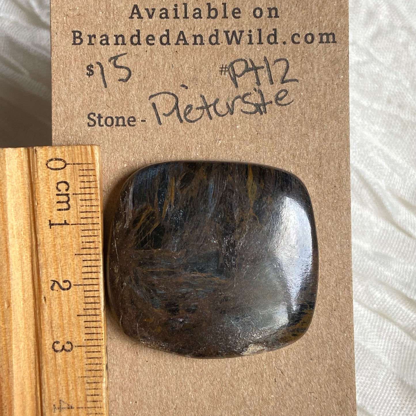 Pietersite Cabochon - PT12 573546C9-DB7D-4F1E-B131-0E50A8A2BB02 Brandedandwild.com