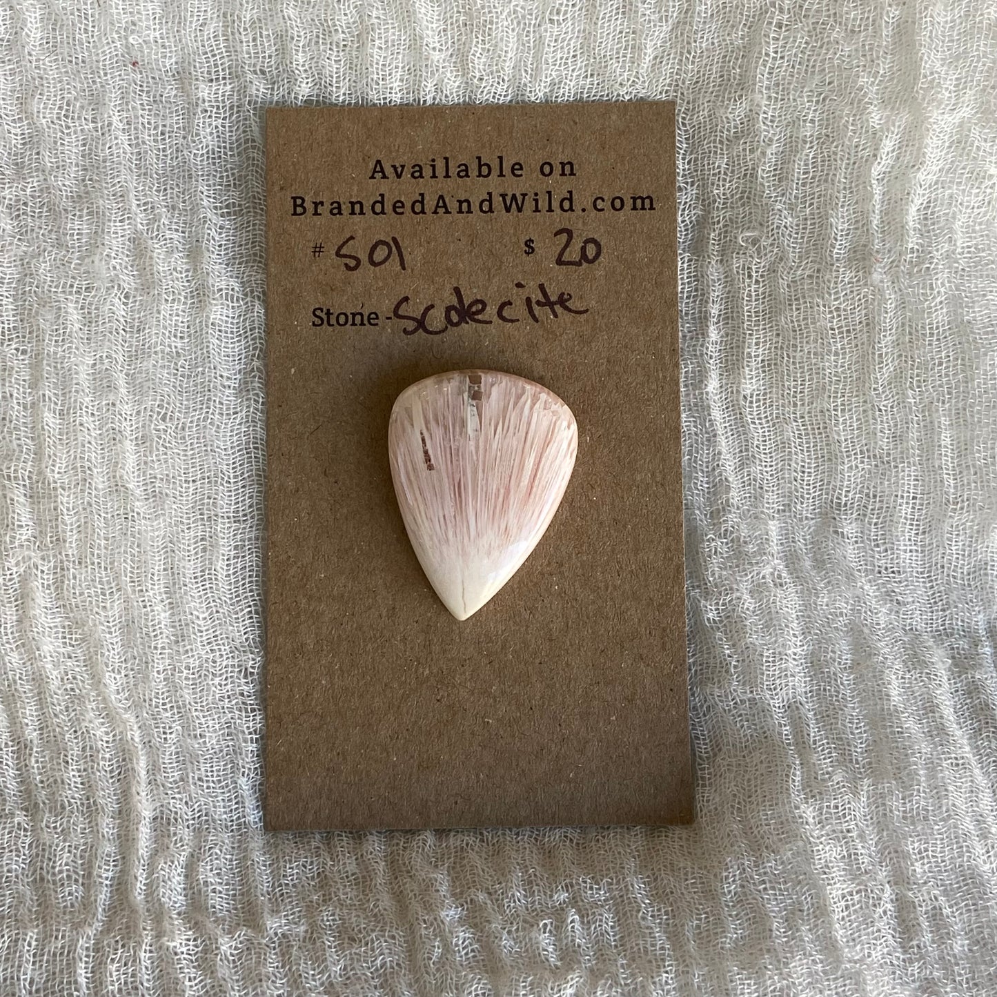Scolecite Cabochon - S01