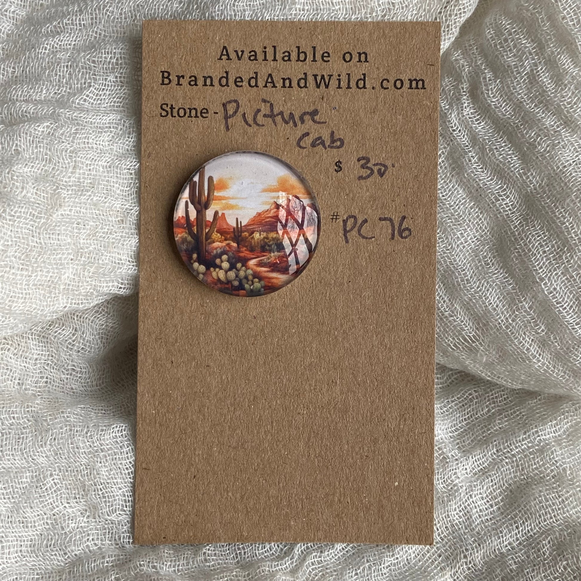 Picture Cabochon - Cabochon - PC76 5740CE9C-C430-48F7-9FFC-016E83436DC2 Brandedandwild.com