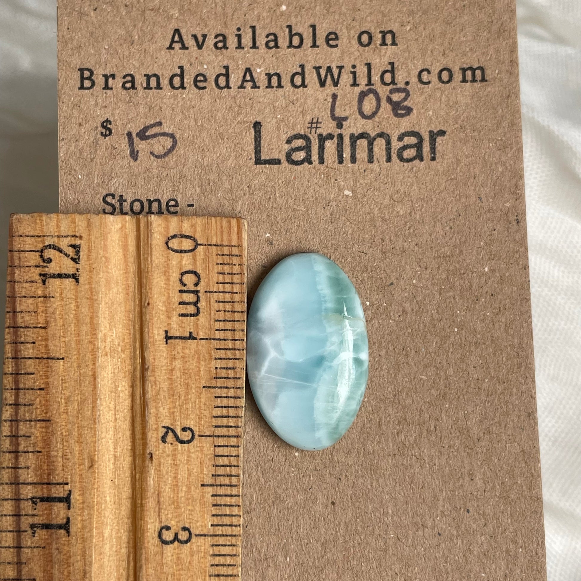 Larimar Cabochon - L08 574594D5-A9BF-4E26-9942-5F15765D4C91 Brandedandwild.com