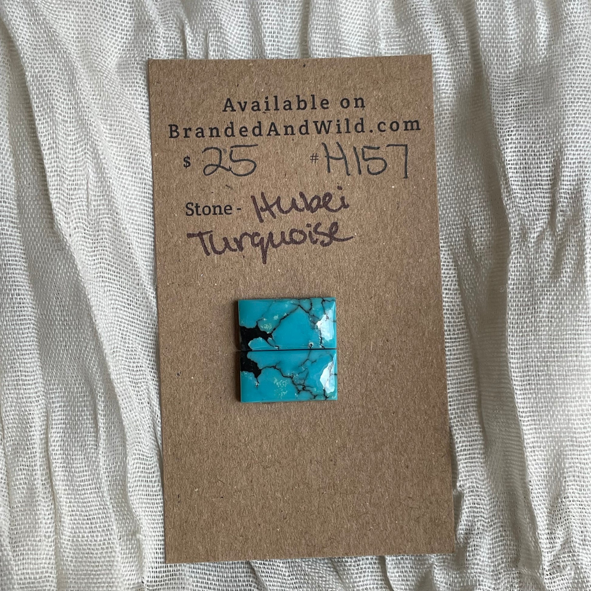 Hubei Turquoise Cabochon - H157 575573D3-9CED-4FD7-9988-39C7A4C0F97A Brandedandwild.com