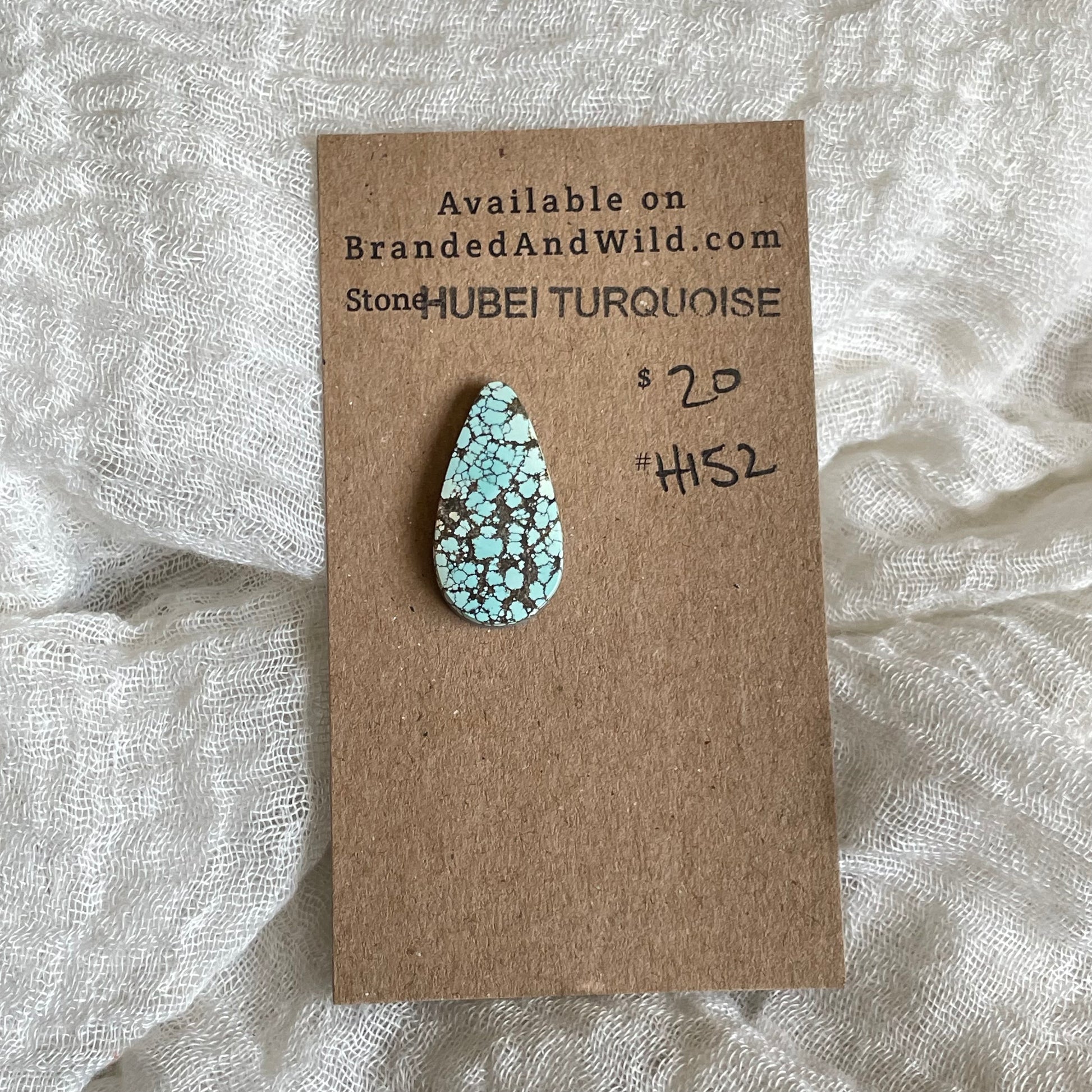 Hubei Turquoise Cabochon - H152 57AE6BD8-F7F4-4887-9A9E-ACA46270F1CA Brandedandwild.com