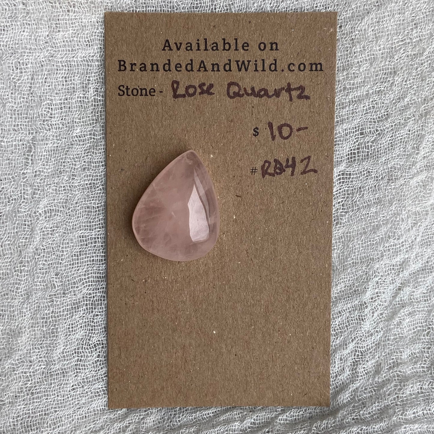 Rose Quartz Cabochon - RQ42