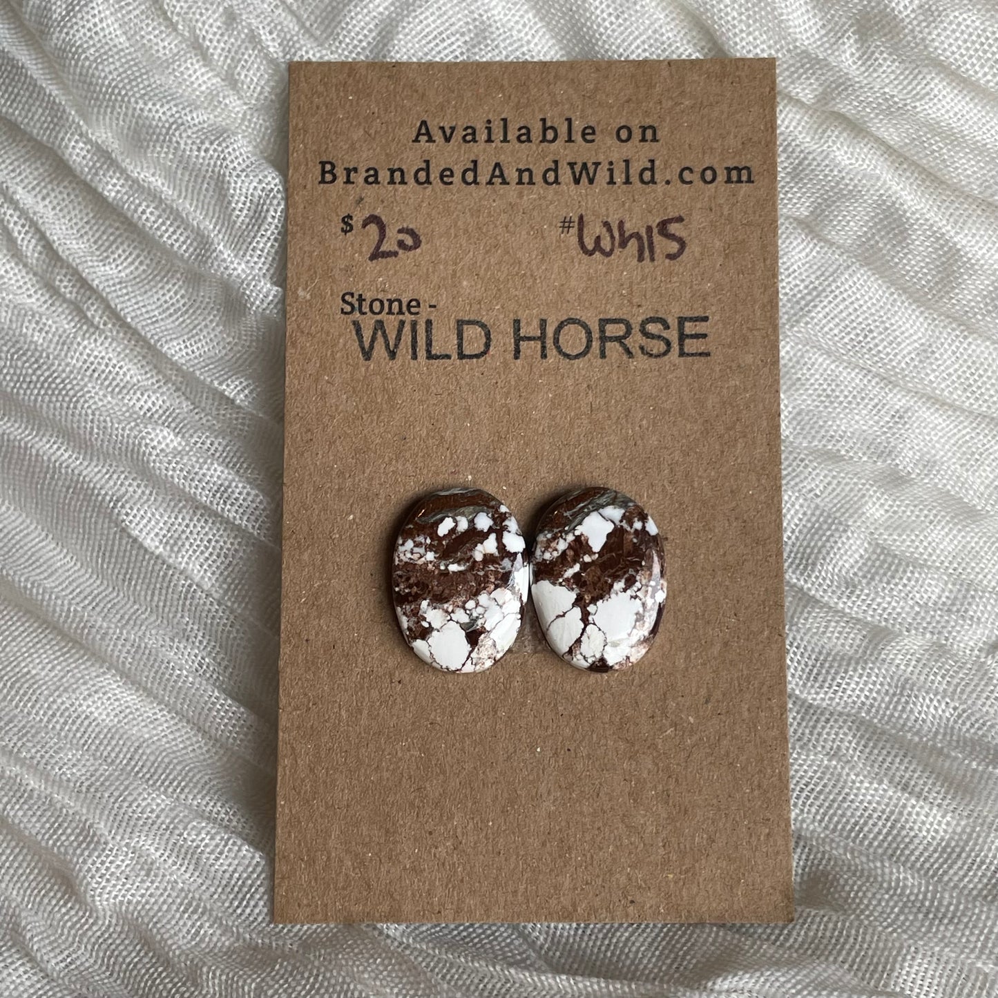Wild Horse Cabochon - WH15 57C8110B-B72D-42E0-9F4C-C90756996244 Brandedandwild.com